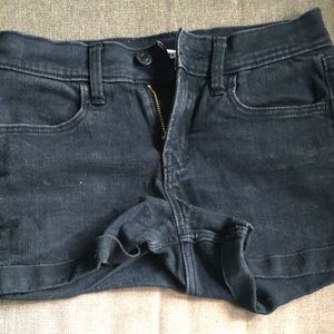 Black Denim Women's Shorts